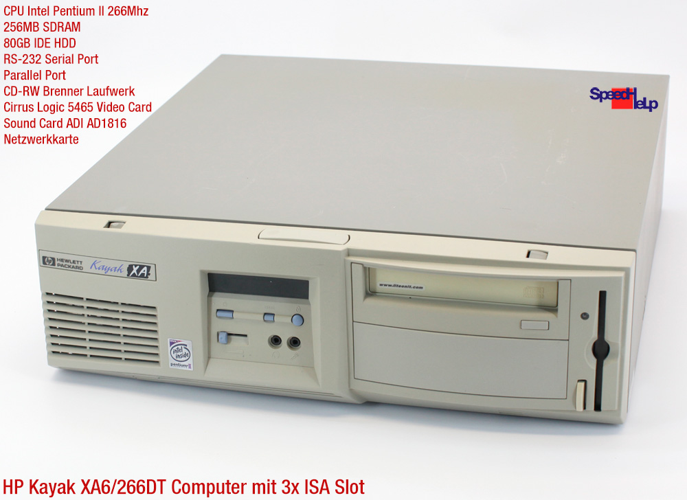 3x ISA SLOT HP KAYAK XA 6 266DT INTEL PENTIUM II 2 COMPUTER