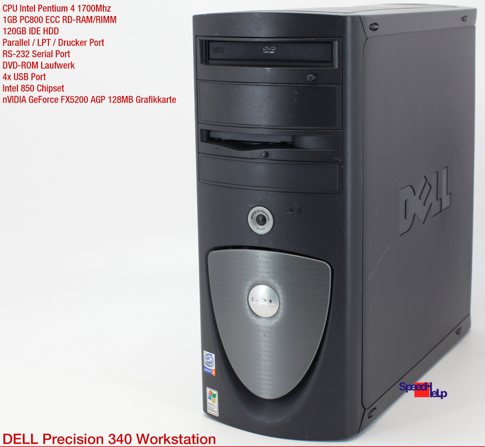 Profi Workstation Dell Precision Ws 340 1Gb Rdram Rimm Computer Pc 