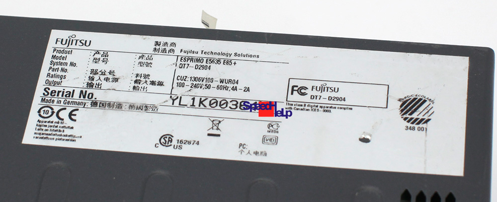 Pc Computer Fujitsu Esprimo E5635 D2904 Rs-232 Port Windows Xp