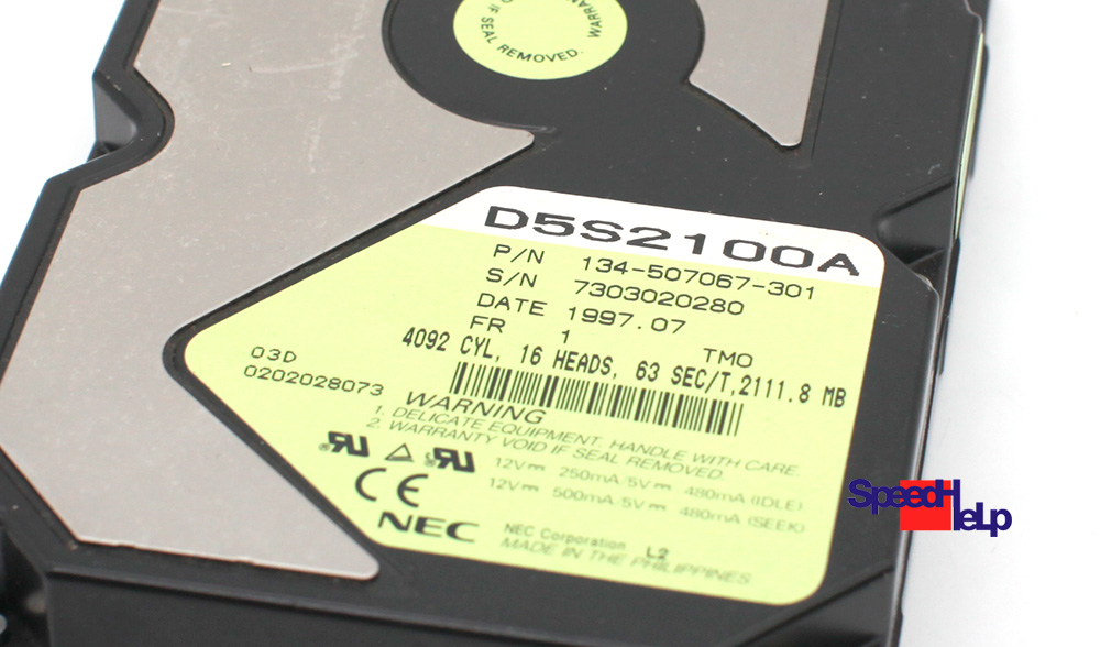 NEC D5S2100A 2.1GB 2111.8MB ATA IDE PATA HDD FESTPLATTE 134