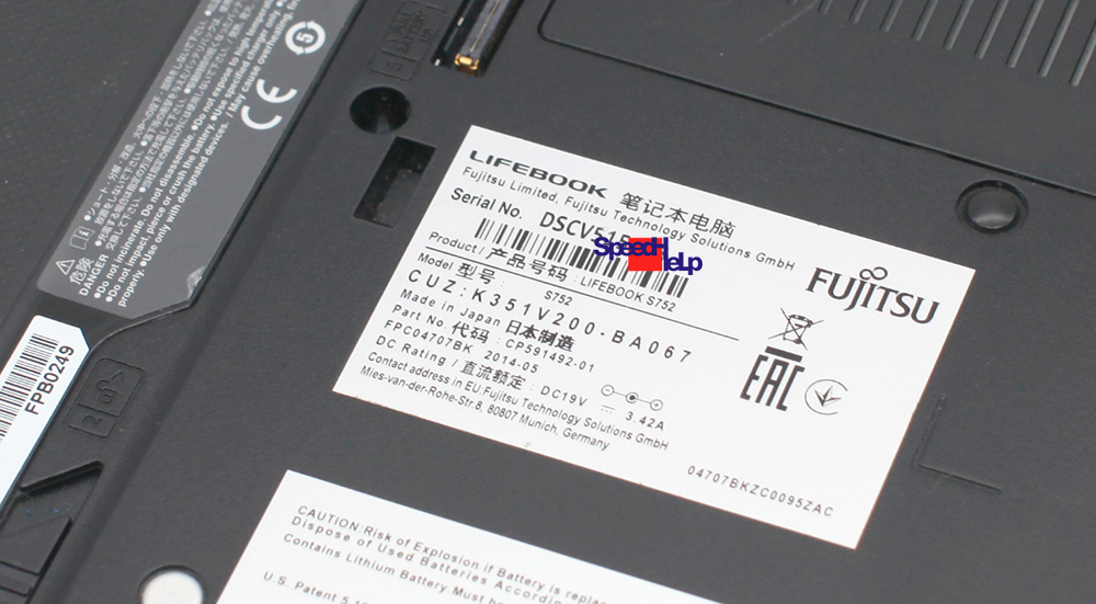 Fujitsu Lifebook S752 14