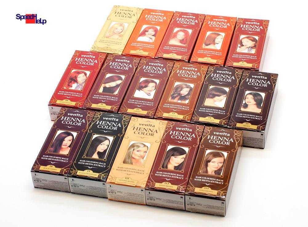 Venita Henna Color Natural Hair Color Hair Balm Herbal Hair DYE