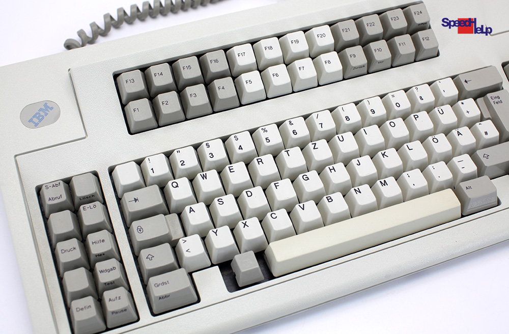 IBM 1394312 Vintage Keyboard Computer QWERTZ German Retro Old 1995
