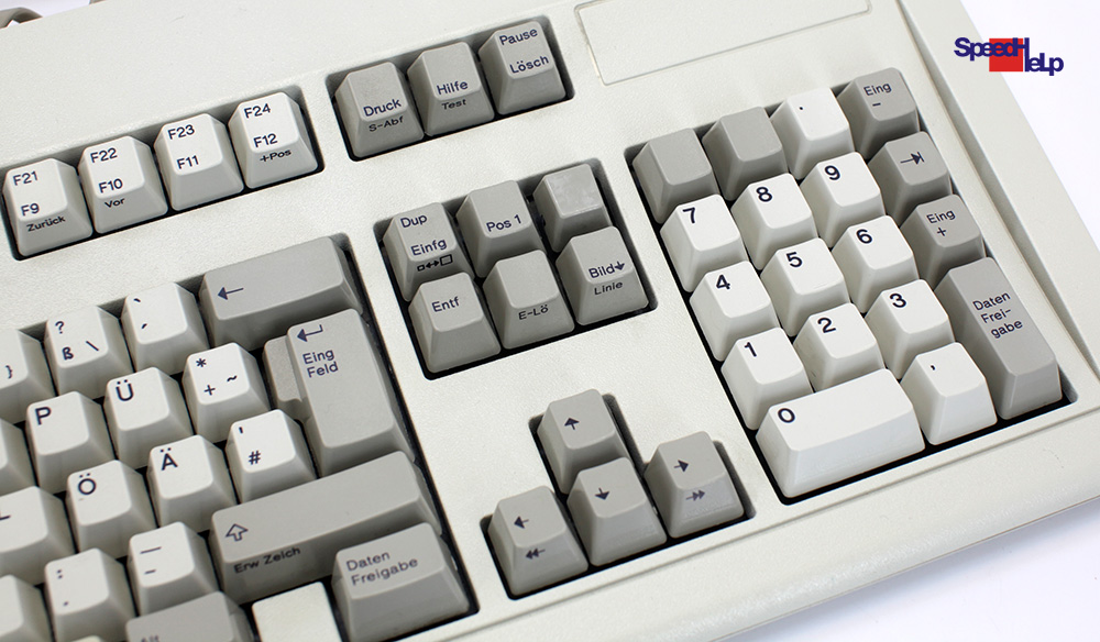 IBM 1394416 Vintage Keyboard Computer QWERTZ German Retro Old 1994