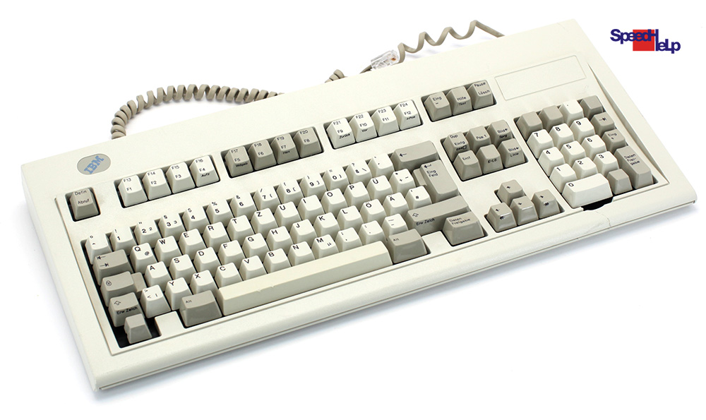 Ibm 1394416 Vintage Keyboard Computer Qwerty German Retro Old 1995