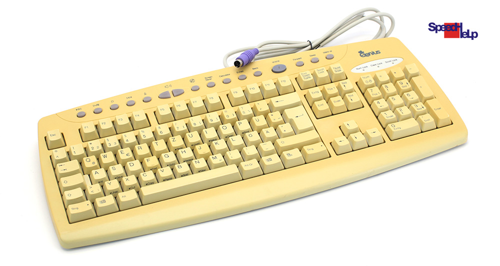 Genius KWD-910 Vintage Retro PS/2 Keyboard German QWERTZ