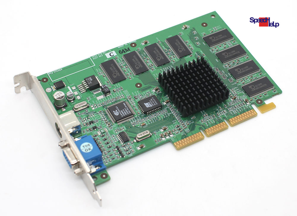NVIDIA GEFORCE 2 MX400 64MB DDR AGP VIDEO CARD GRAFIKKARTE VGA TV